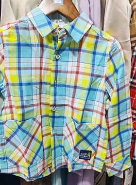 水孩儿儿童衬衣，精选纯棉面料，柔软亲肤，宝宝穿着更舒适。