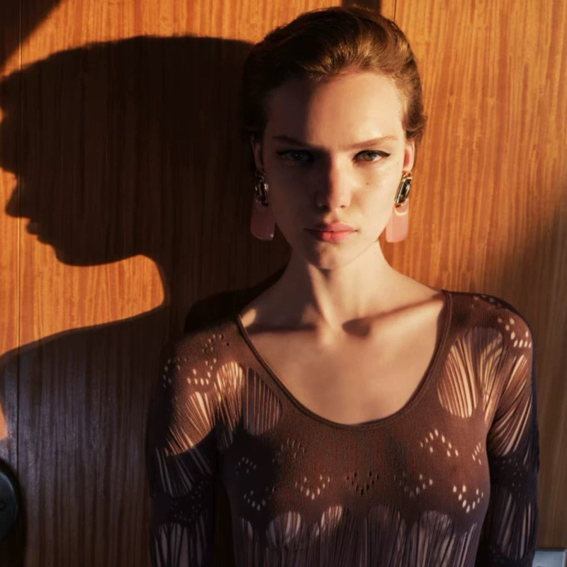 欧美夸张蛇形耳环2024新款