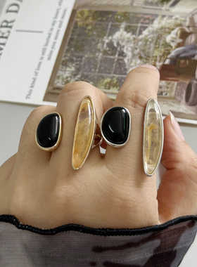 不规则夸张戒指设计感