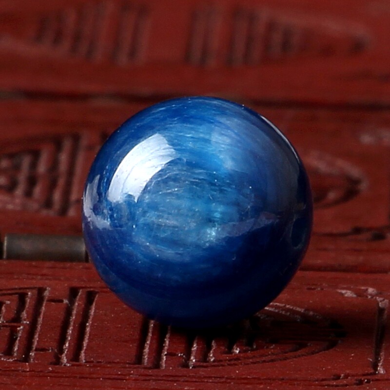 纯天然蓝晶石散珠diy女款手链手串配珠隔珠蓝色石头水晶伴生矿