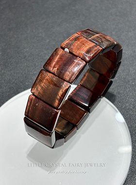 天然红虎眼石手牌手链可diy原创水晶项链材料串珠外贸小众首饰