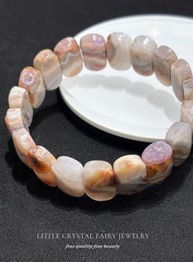 天然墨西哥玛瑙手牌手链可diy水晶项链材料串珠流行女生首饰礼物