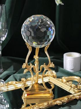 欧式轻奢水晶球摆件客厅玄关