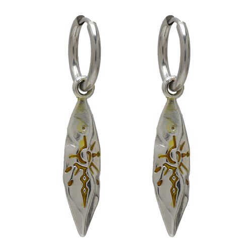 不规则许愿石耳环耳夹