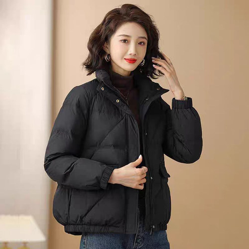 高档韩版棉服女2026冬季新款时尚短款小个子加厚保暖显瘦立领外套