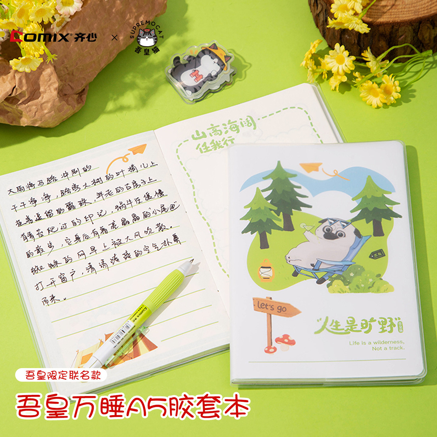齐心吾皇万睡A5胶套本64页全彩图片
