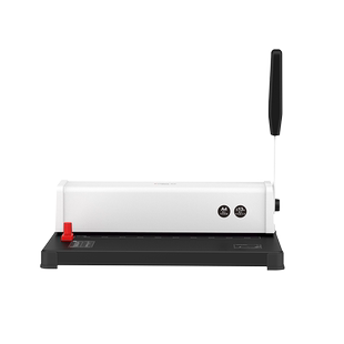 齐心装订机B1200胶装机家用小型10孔夹条打孔机A3A4文件标书合同票据装订机10孔装订机手动胶圈夹条全自动