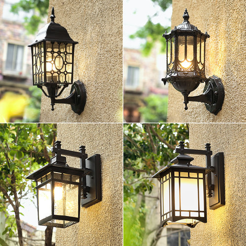 简约美式户外壁灯防水LED露台