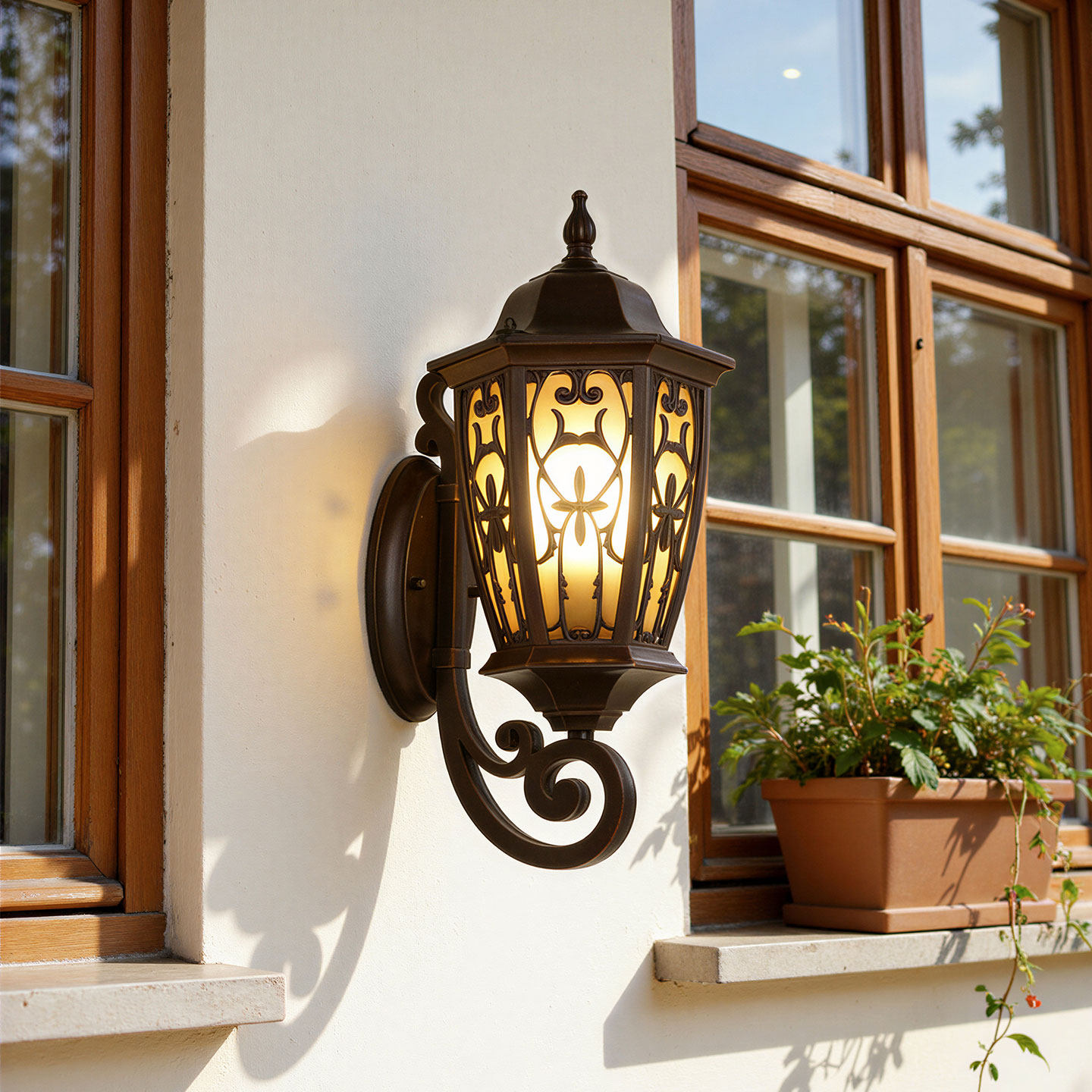 欧式复古户外壁灯铁艺装饰庭院阳台防水壁挂灯具,家装灯饰光源,户外壁灯,淘宝优惠券,粉丝福利购,淘宝优惠卷