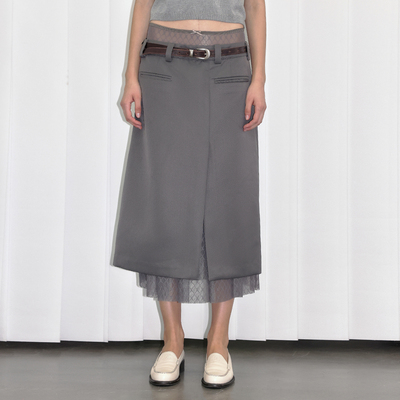 Berlinconch半裙蕾丝双腰头