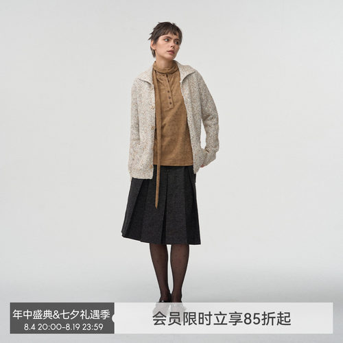 【肌理彩纱】BiLLconch立体彩纱纹理感毛衣两穿休闲外套上衣秋冬