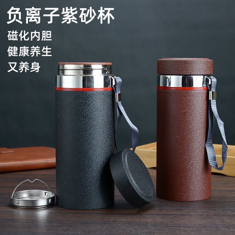 大容量紫砂内胆保温杯