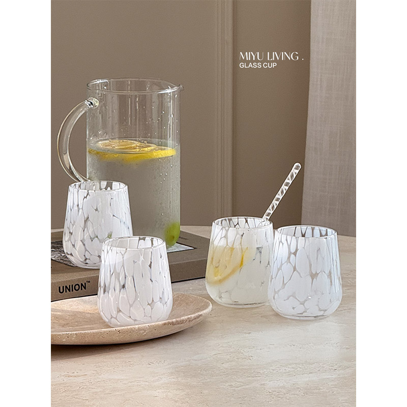 中古艺术玻璃杯家用水杯
