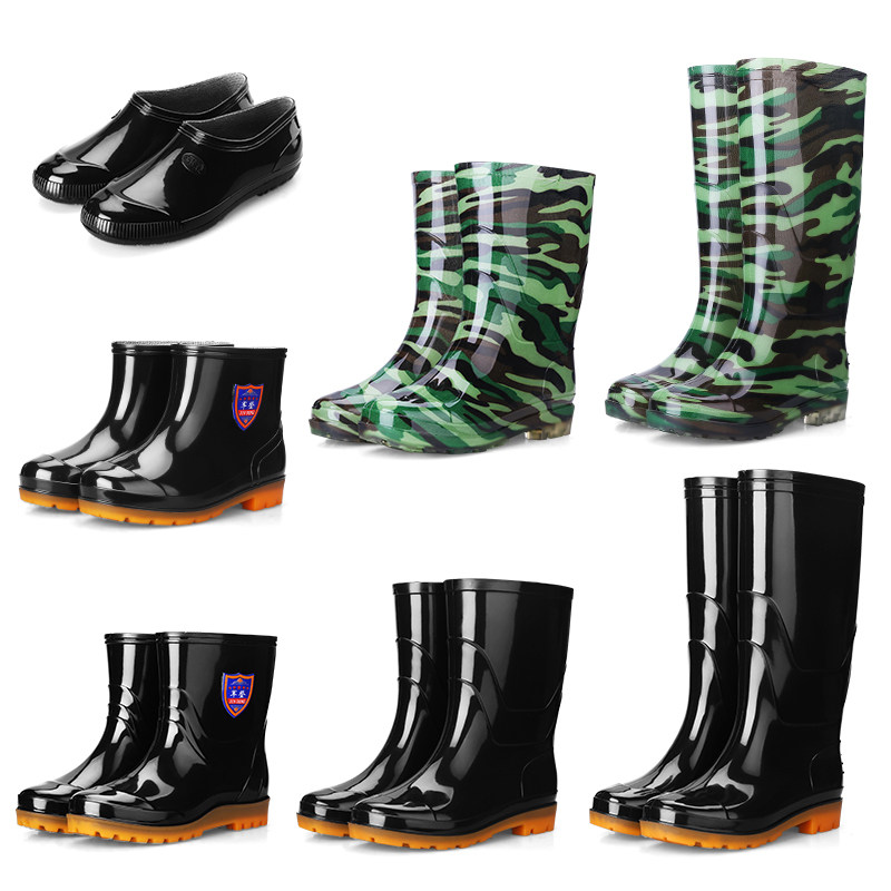 秋冬雨鞋雨靴男士高筒中筒短筒劳保时尚棉胶鞋水靴套鞋防水鞋,流行男鞋,雨鞋,淘宝优惠券,粉丝福利购,淘宝优惠卷