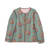 新中式 有凤来仪 桑蚕丝蜀锦国风提花气质圆领外套女C515218