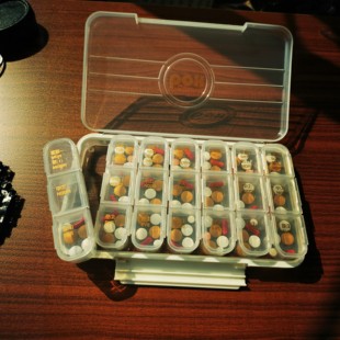 药盒可拆便携7天一周星期七日早晚吃药片丸每日分装早午晚盒子小3