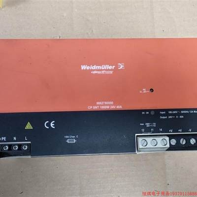 拍前询价:Weidmuller/魏德米勒 CP SNT 1000W 24V 40A开关电源 8