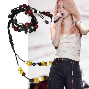 饰百搭可调节软皮带腰链腰绳带 装 薛凯琪腰链2025新款 腰带女配时尚