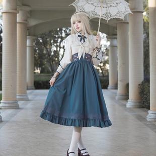 原创无名哀歌lolita优雅少女洋装OP甜美小礼服公主长袖日常连衣裙