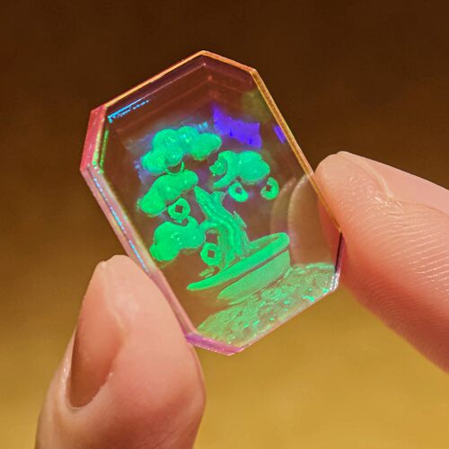 摇钱树招财裸眼3d全息照片