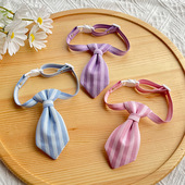 25春款 饰品可爱格子围脖无声可调节 宠物JK领带狗狗项圈领结脖子装