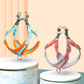 宠物胸背带背心式 狗背带小型犬狗绳子反光狗狗牵引绳伸缩胸带