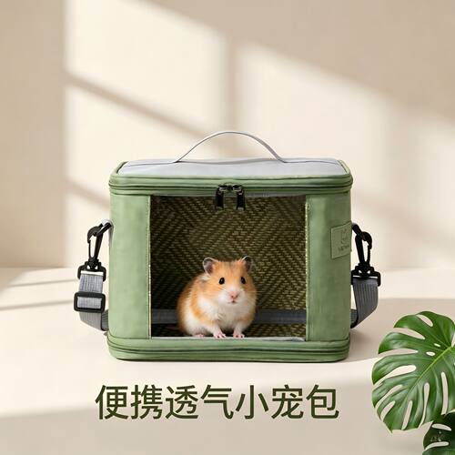 悦佰兔小型宠物包仓鼠鹦鹉蜥蜴包单肩小型宠物便携外出包量大从优