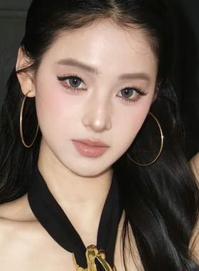 S925纯银针素圈大耳环女气质轻奢高级感圆圈耳饰耳圈2026新款爆款