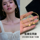 爆款 张婧仪同款 凯旋门圈圈耳环女大圈耳饰耳圈素圈高级感2026新款