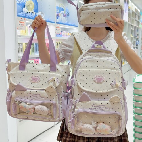 2026新款书包女初中生高颜值痛包大容量高中生小学生轻便双肩包女
