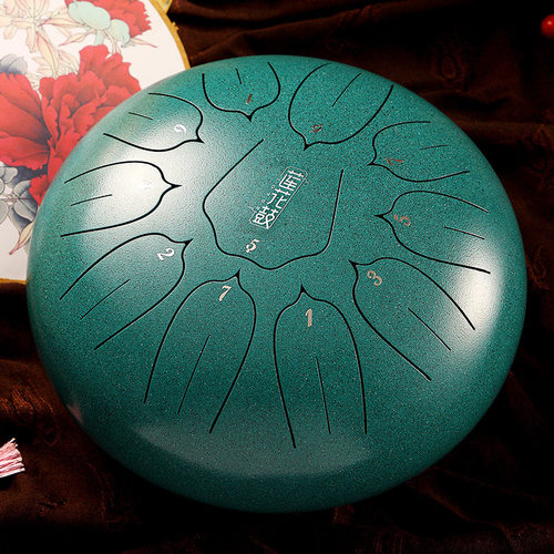 华蜀牌空灵鼓14寸15音竖条莲花款