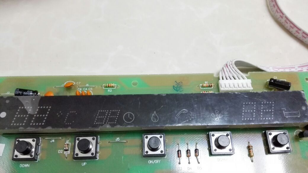 适用于华帝燃气热水器配件Q8JW1/Q10JW1/Q12JW1按键板显示屏 控制