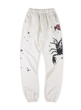 2024美式Sp5der 555555美式蝎子发泡印花男女宽松ins套装长裤卫衣