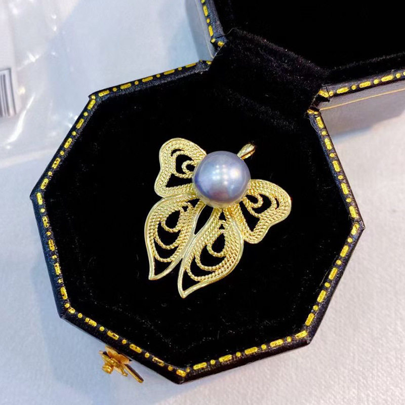 diy配件 S925纯银优雅气质珍珠吊坠空托配饰手工项链坠子银饰银托,饰品/流行首饰/时尚饰品新,其他DIY饰品配件,淘宝优惠券,粉丝福利购,淘宝优惠卷