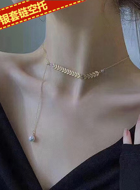 diy饰品材料s925纯银麦穗可调节