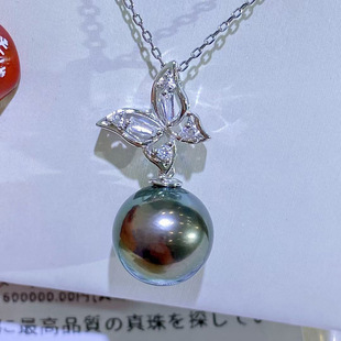 diy配件 S92纯银珍珠吊坠空托材料项链挂坠银托配饰手工 精美时尚