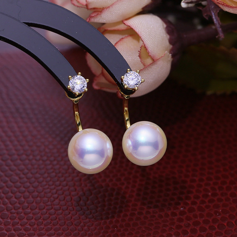 DIY珍珠配件可拆卸耳钉耳环空托