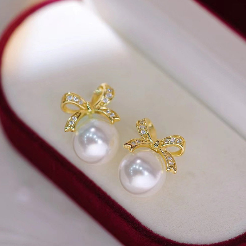 diy配件 S925纯银气质蝴蝶结珍珠耳钉耳环空托半成品耳坠银托耳饰,饰品/流行首饰/时尚饰品新,其他DIY饰品配件,淘宝优惠券,粉丝福利购,淘宝优惠卷