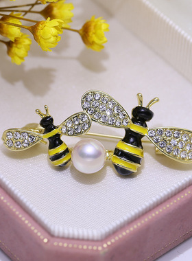 DIY饰品配件时尚百搭珍珠胸针空