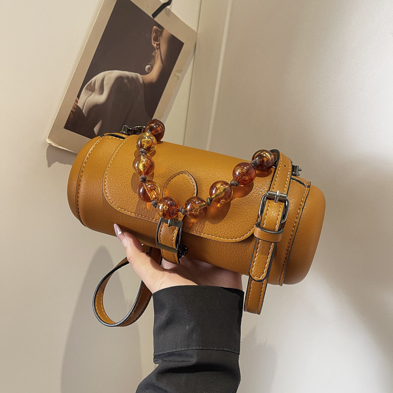 复古小包包女包小众2025新款潮夏季百搭宽带单肩斜挎包爆款圆筒包