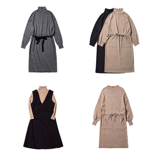 原创日系学生百搭气质针织中长款 LOEN 连衣裙 清仓特辑