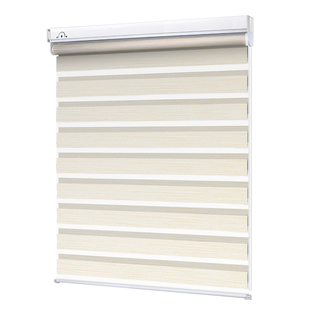 LDOO免打孔电动柔纱帘卷帘百叶窗帘遮光自动升降卧室客厅