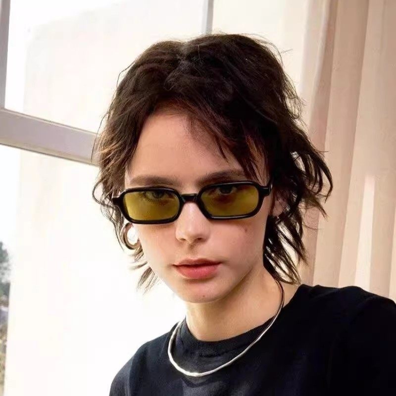 小框长方形墨镜女潮欧美时尚小脸防紫外线太阳镜男高级感可配近视