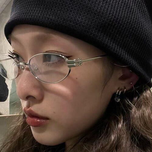GM椭圆形眼镜框女潮流LOLOS小框时尚防蓝光近视眼镜男复古书呆子