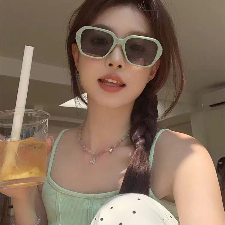 GM墨镜女款2024新款高级感防紫外线太阳镜男士配度数大框显瘦遮阳