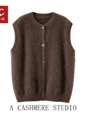 北美小动物！针织开衫！针织马甲外穿无袖  上衣女XDW240261