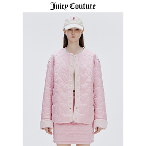 Juicy Couture橘滋外套女秋冬新款美式轻薄棉衣高级感丝绒棉服