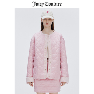 美式 Juicy Couture橘滋外套女春季 新款 轻薄棉衣高级感丝绒棉服