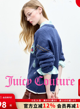 【含绵羊毛】Juicy Couture橘滋针织衫女2025年冬季新款宽松毛衣
