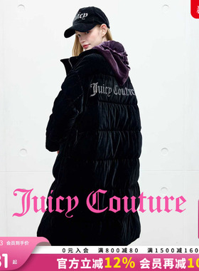 【90白鸭绒】Juicy Couture橘滋羽绒服女25冬季新款丝绒加厚外套